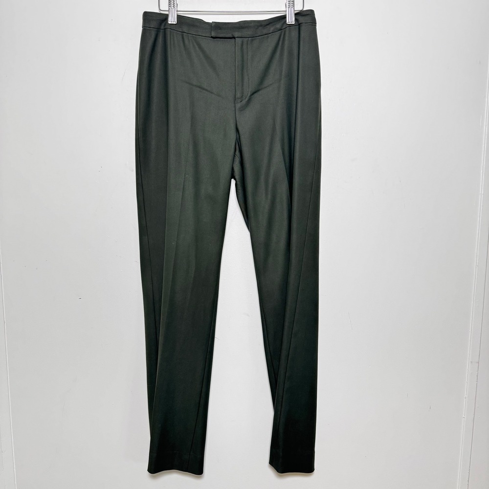Linda Allard‎ Ellen Tracy Wool Blend Trousers Women 6 Olive Green Straight Leg
